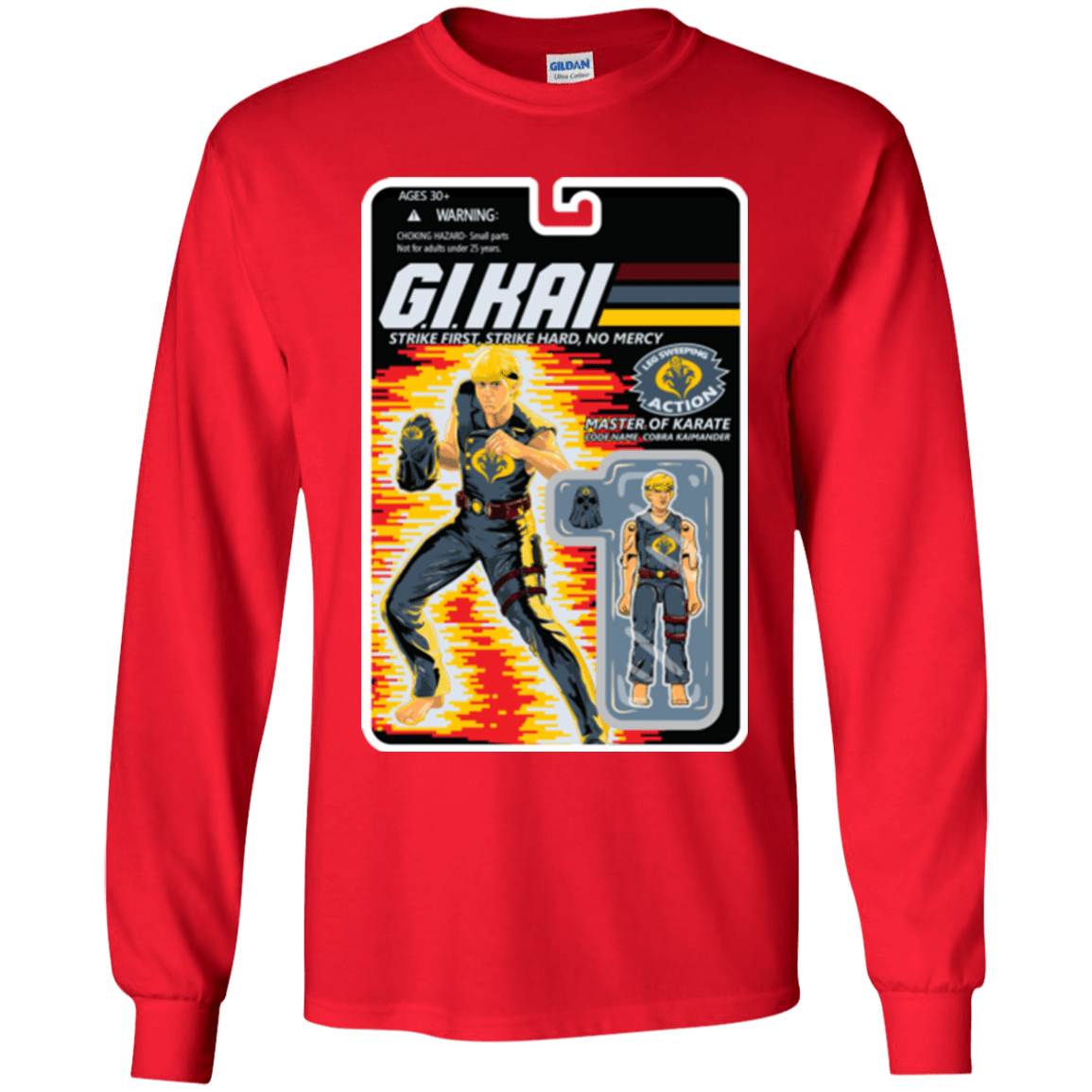 T-Shirts Red / YS GI KAI Youth Long Sleeve T-Shirt