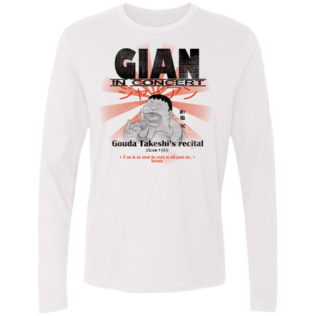 T-Shirts White / Small Gian Concert Men's Premium Long Sleeve