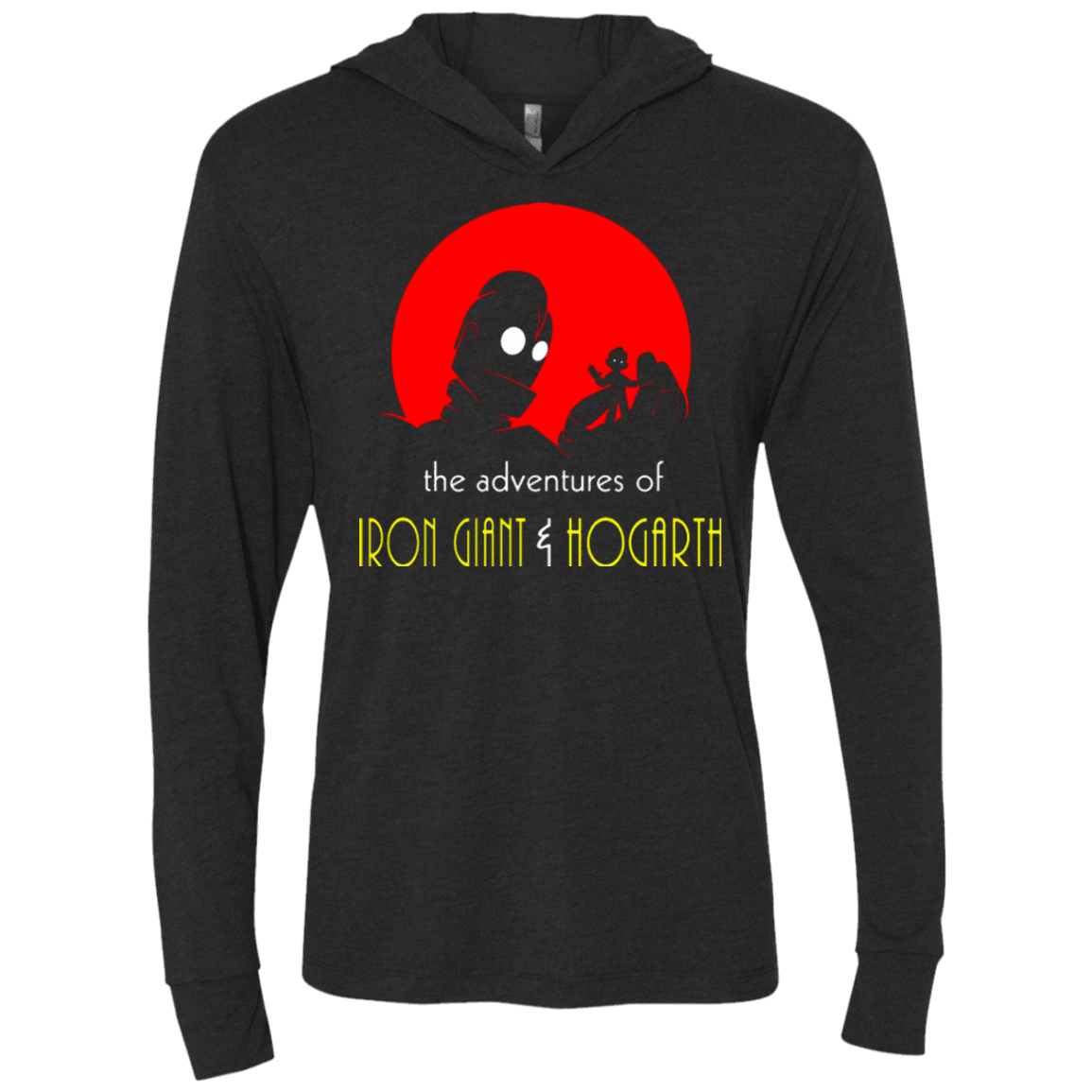 T-Shirts Vintage Black / X-Small Giant Adventures Triblend Long Sleeve Hoodie Tee