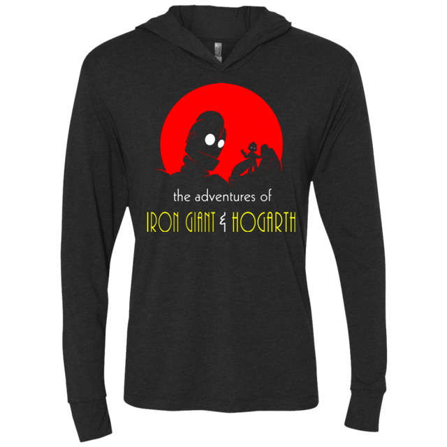 T-Shirts Vintage Black / X-Small Giant Adventures Triblend Long Sleeve Hoodie Tee