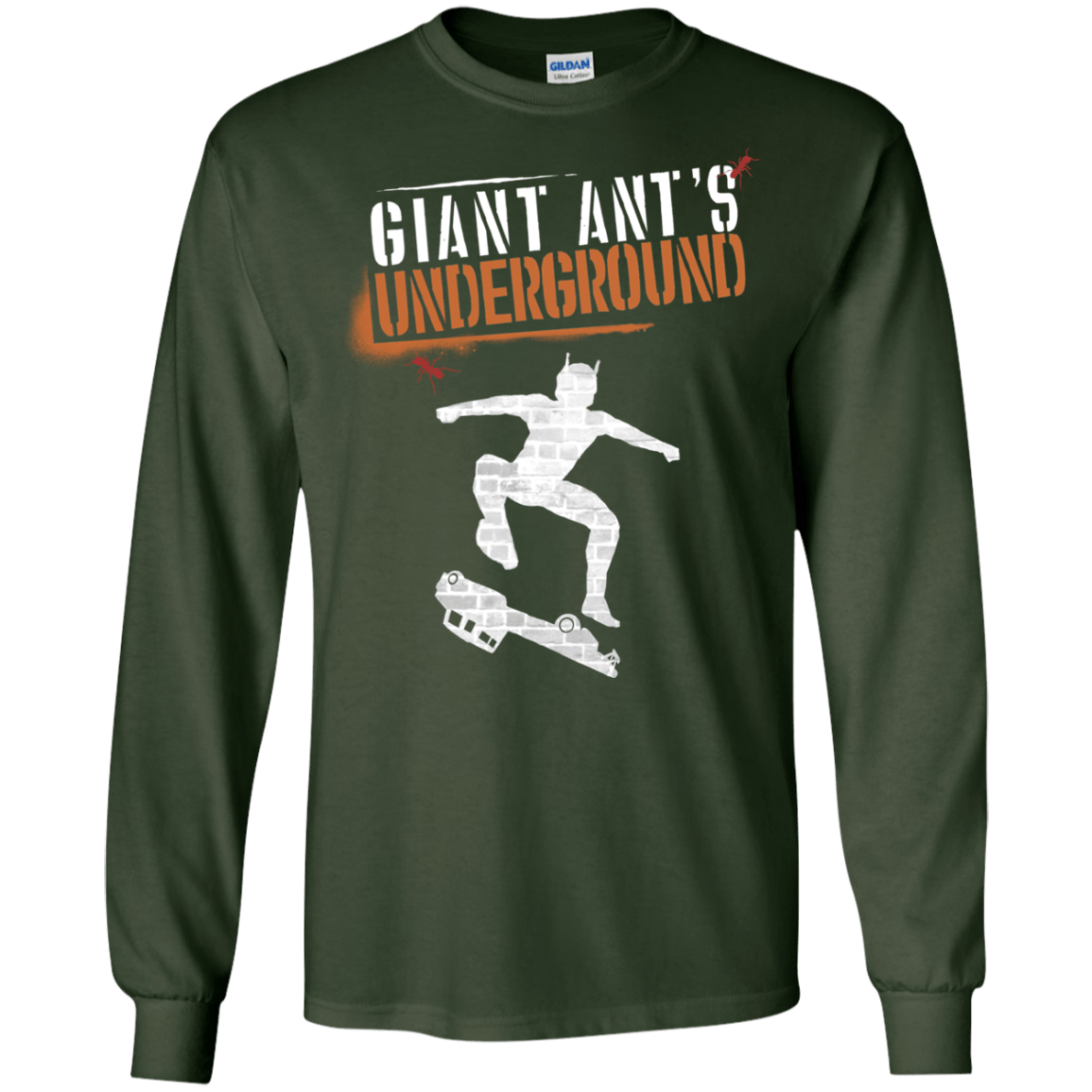 T-Shirts Forest Green / S Giant Ants Men's Long Sleeve T-Shirt