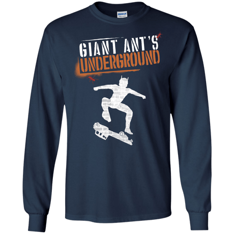 T-Shirts Navy / S Giant Ants Men's Long Sleeve T-Shirt