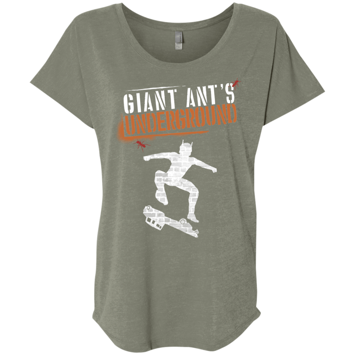 T-Shirts Venetian Grey / X-Small Giant Ants Triblend Dolman Sleeve