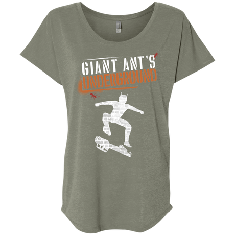 T-Shirts Venetian Grey / X-Small Giant Ants Triblend Dolman Sleeve