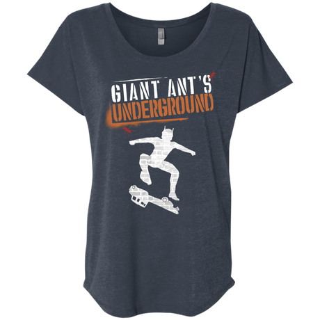 T-Shirts Vintage Navy / X-Small Giant Ants Triblend Dolman Sleeve