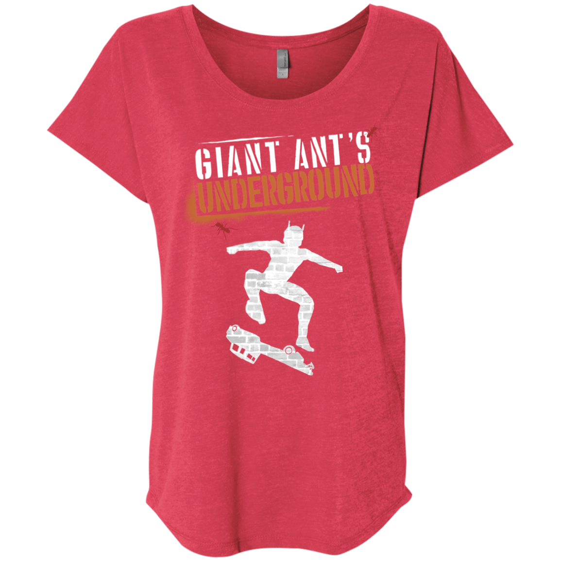 T-Shirts Vintage Red / X-Small Giant Ants Triblend Dolman Sleeve