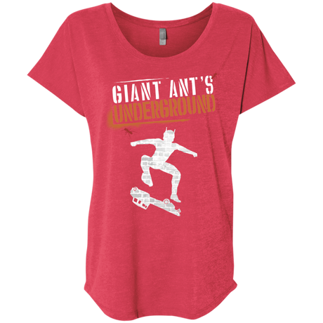 T-Shirts Vintage Red / X-Small Giant Ants Triblend Dolman Sleeve