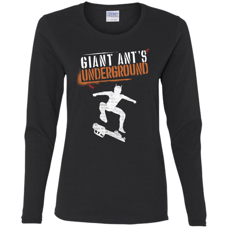 T-Shirts Black / S Giant Ants Women's Long Sleeve T-Shirt