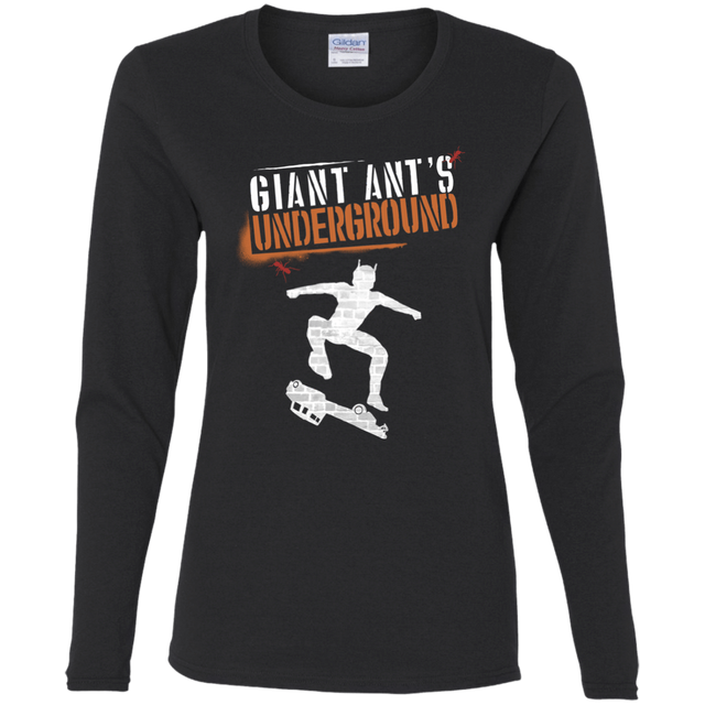 T-Shirts Black / S Giant Ants Women's Long Sleeve T-Shirt