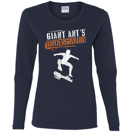 T-Shirts Navy / S Giant Ants Women's Long Sleeve T-Shirt