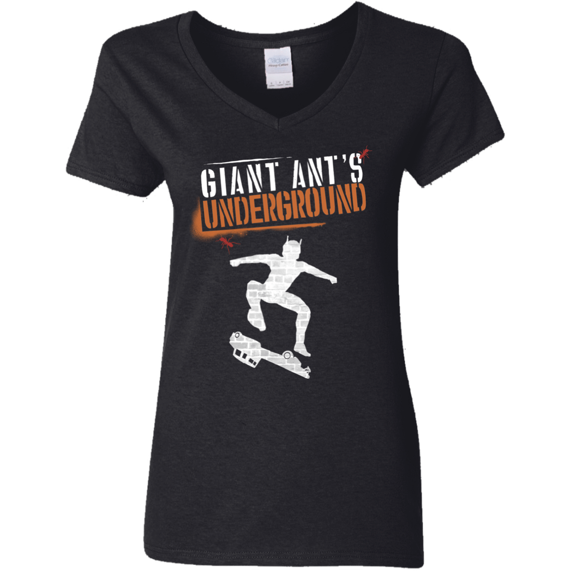 T-Shirts Black / S Giant Ants Women's V-Neck T-Shirt