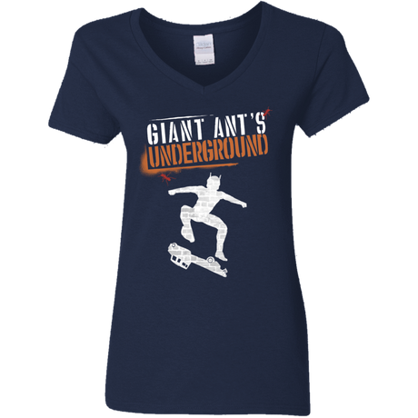 T-Shirts Navy / S Giant Ants Women's V-Neck T-Shirt