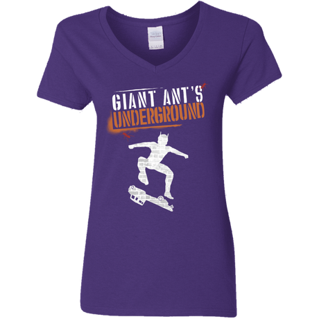 T-Shirts Purple / S Giant Ants Women's V-Neck T-Shirt