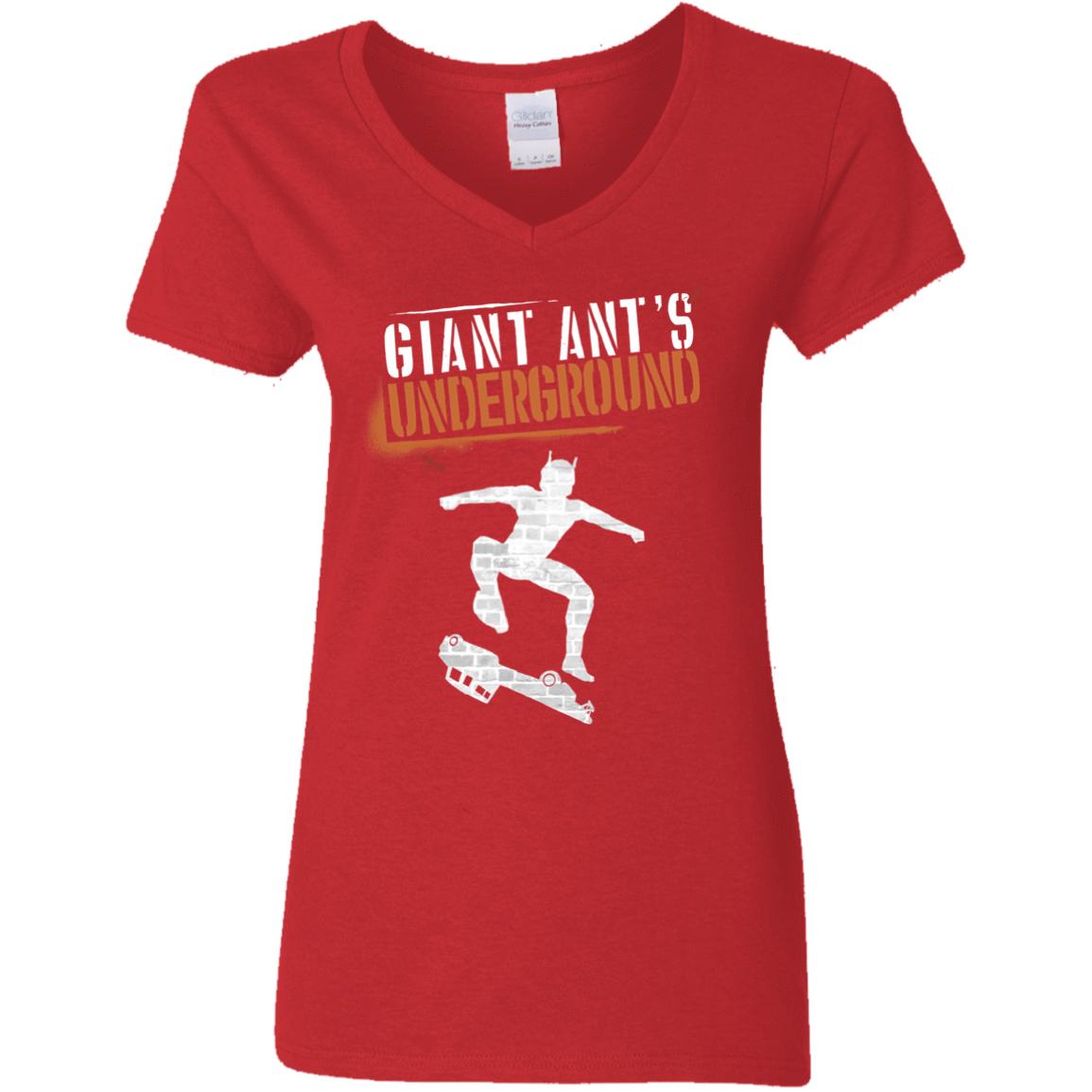 T-Shirts Red / S Giant Ants Women's V-Neck T-Shirt