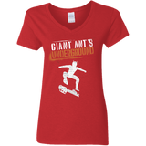 T-Shirts Red / S Giant Ants Women's V-Neck T-Shirt