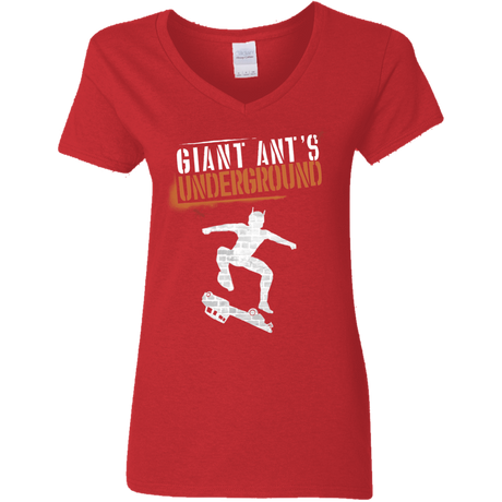 T-Shirts Red / S Giant Ants Women's V-Neck T-Shirt