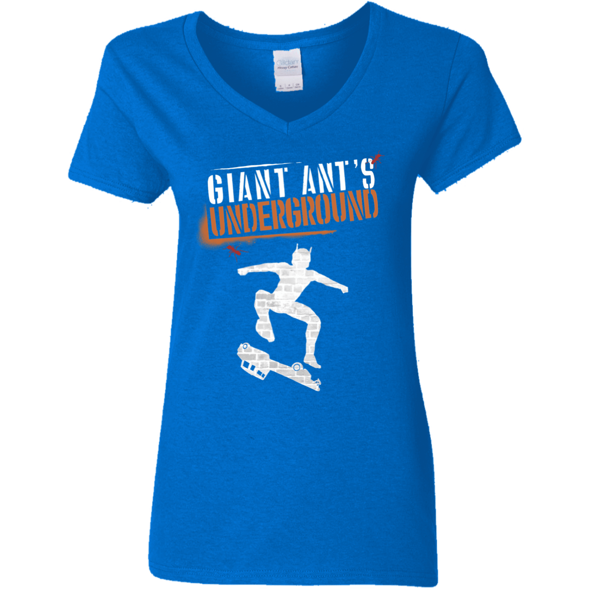 T-Shirts Royal / S Giant Ants Women's V-Neck T-Shirt