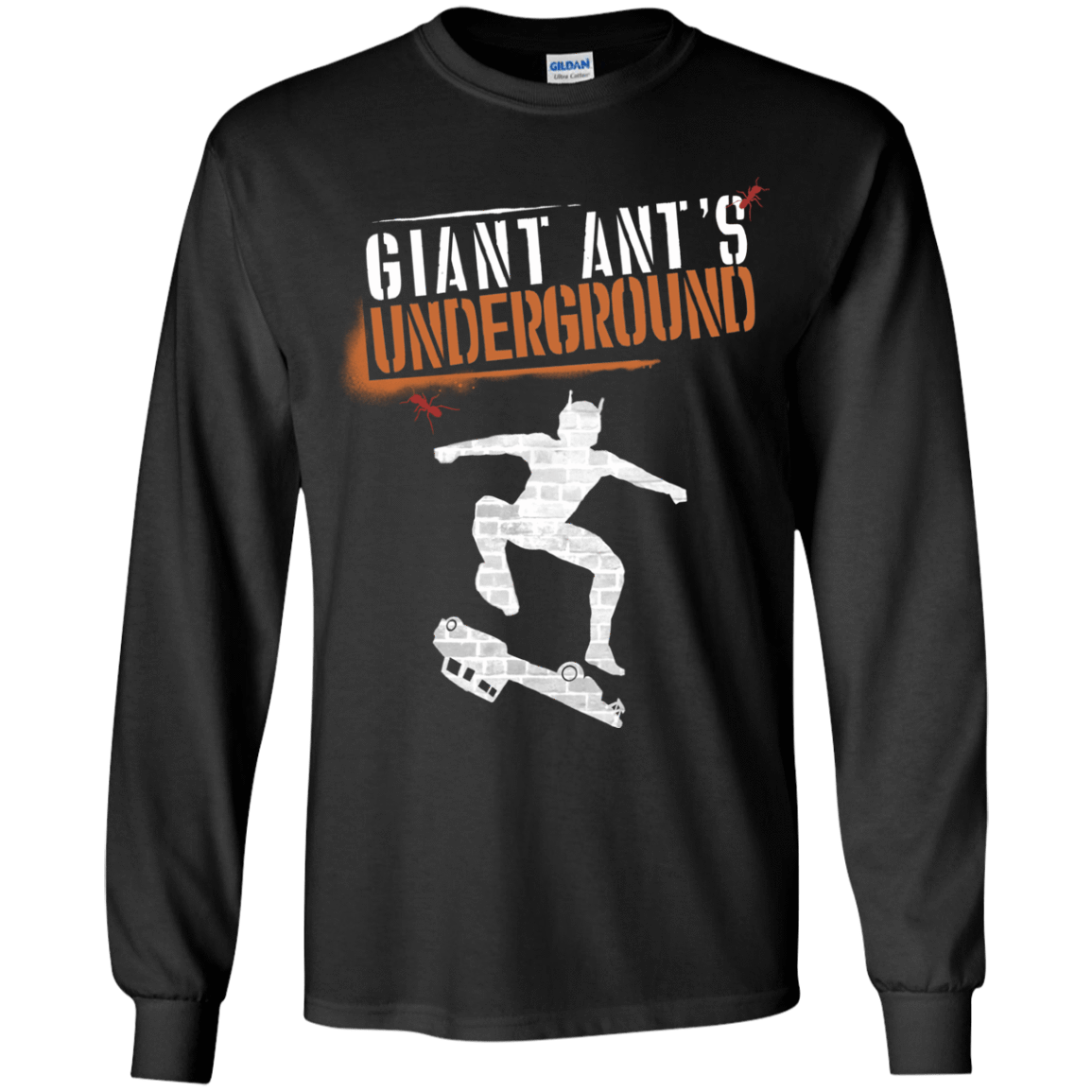T-Shirts Black / YS Giant Ants Youth Long Sleeve T-Shirt