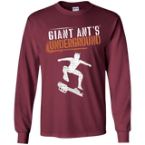 T-Shirts Maroon / YS Giant Ants Youth Long Sleeve T-Shirt