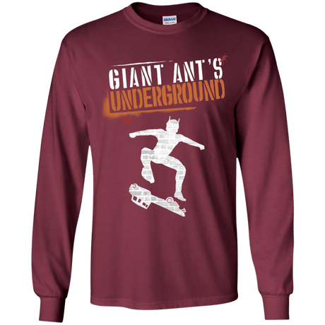 T-Shirts Maroon / YS Giant Ants Youth Long Sleeve T-Shirt