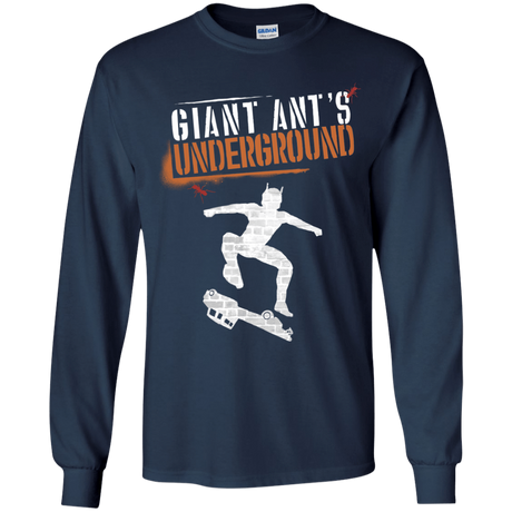 T-Shirts Navy / YS Giant Ants Youth Long Sleeve T-Shirt
