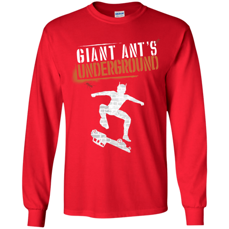 T-Shirts Red / YS Giant Ants Youth Long Sleeve T-Shirt
