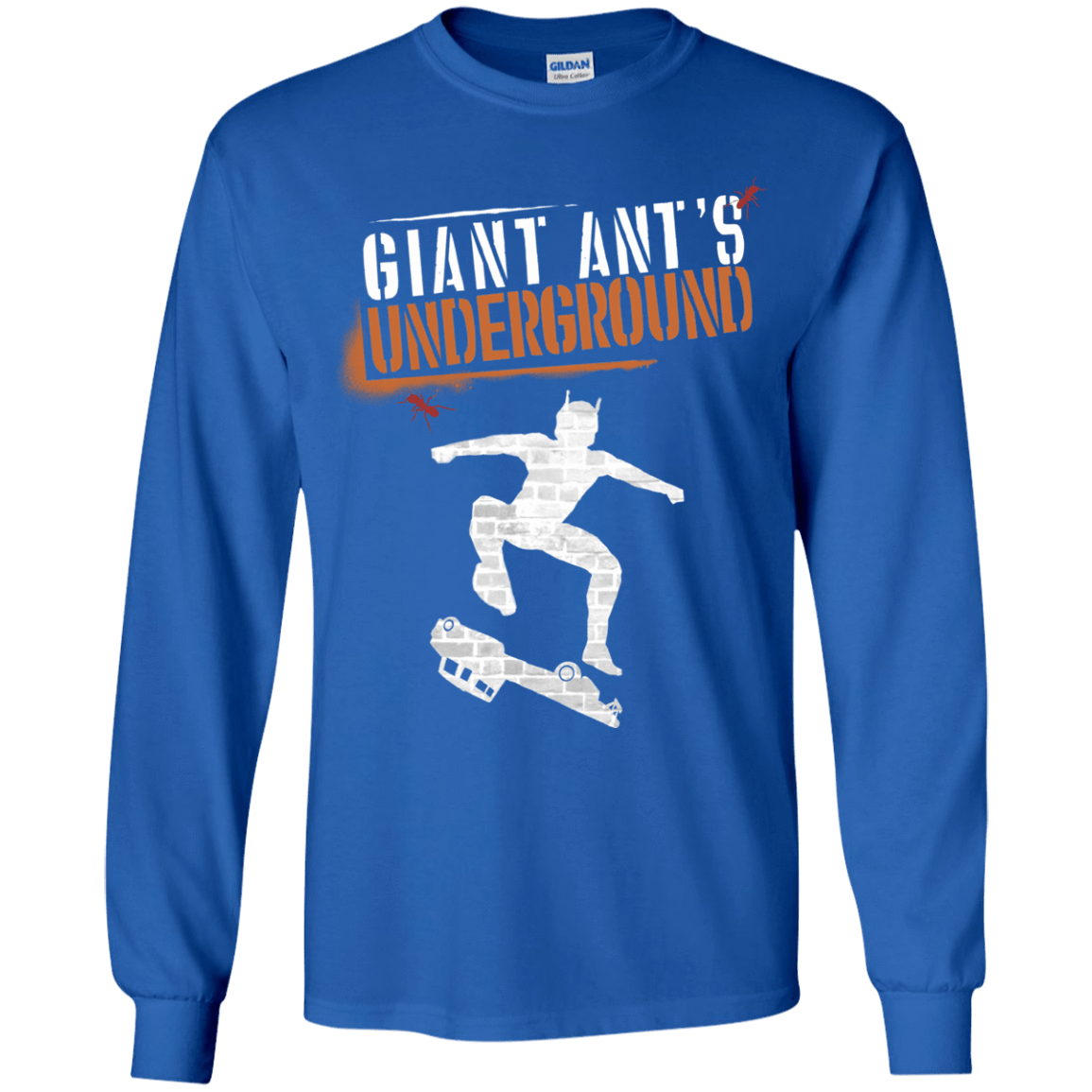 T-Shirts Royal / YS Giant Ants Youth Long Sleeve T-Shirt