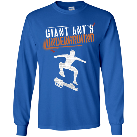 T-Shirts Royal / YS Giant Ants Youth Long Sleeve T-Shirt