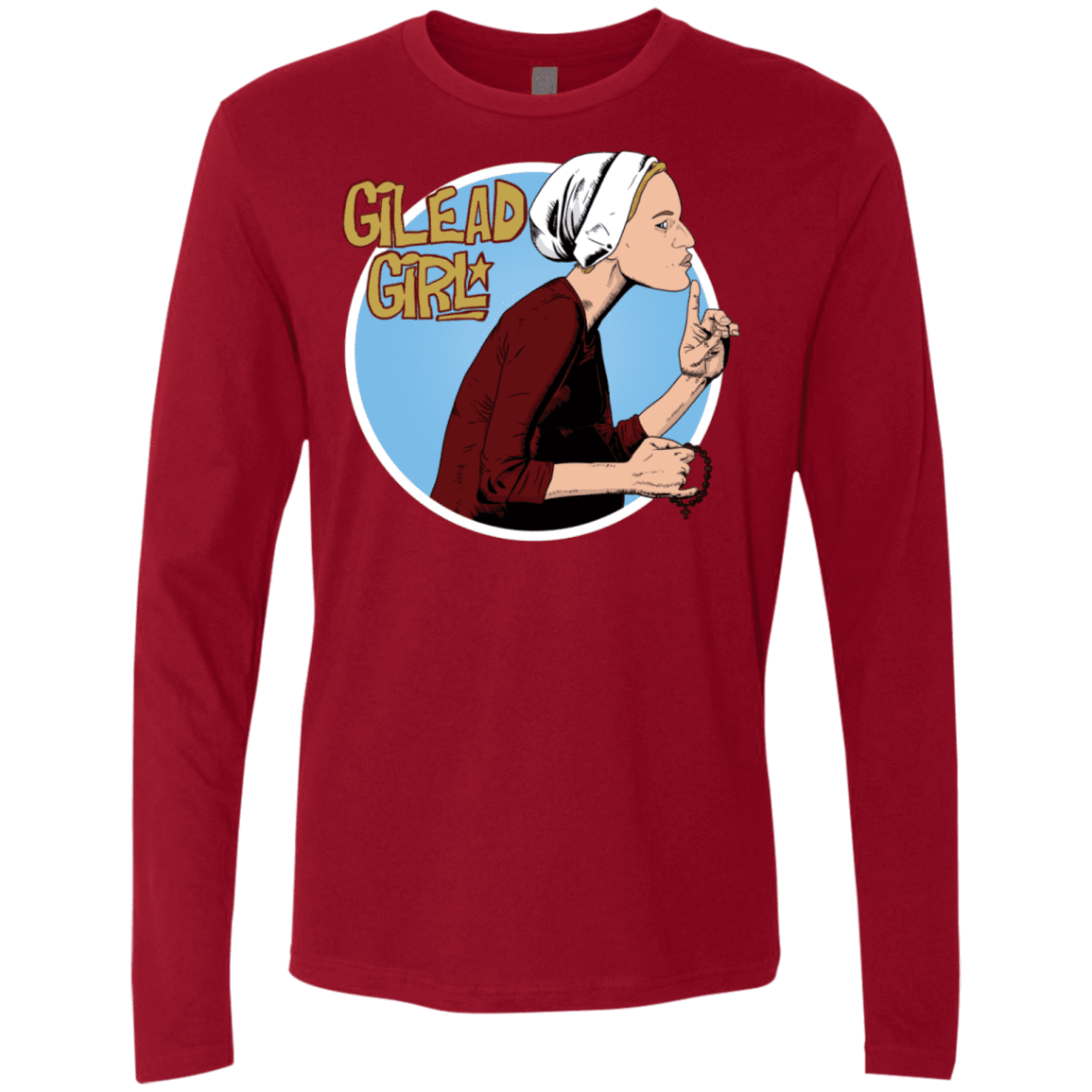 T-Shirts Cardinal / S Gilead Girl Men's Premium Long Sleeve