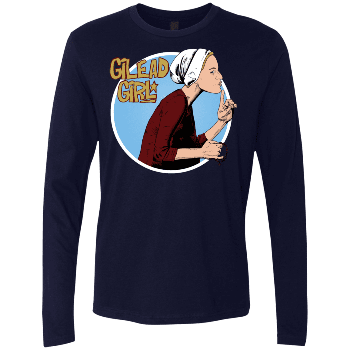T-Shirts Midnight Navy / S Gilead Girl Men's Premium Long Sleeve