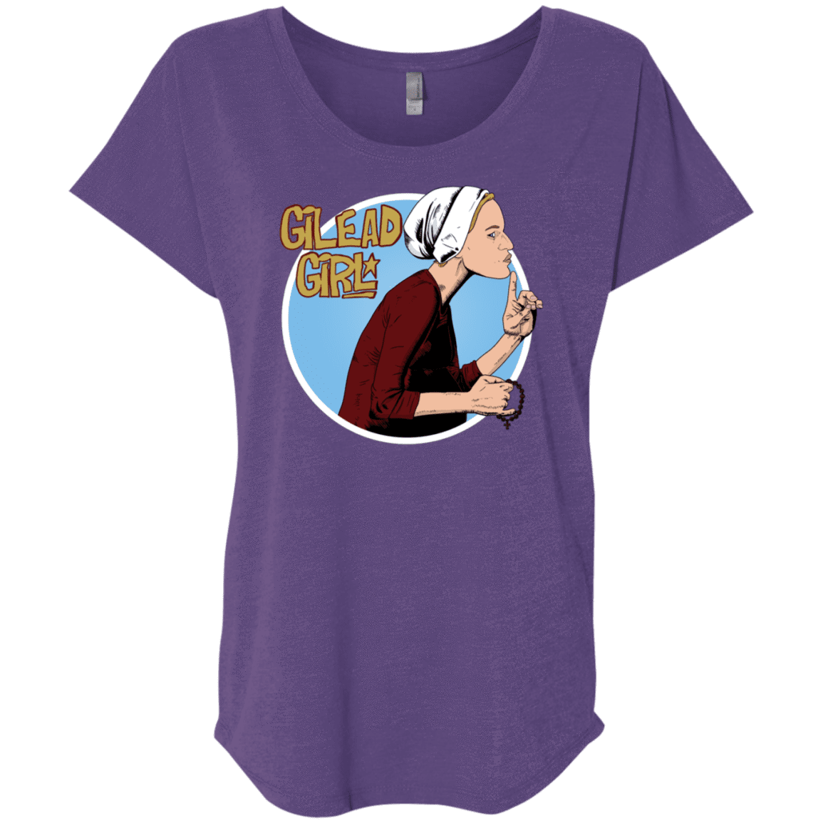 T-Shirts Purple Rush / X-Small Gilead Girl Triblend Dolman Sleeve