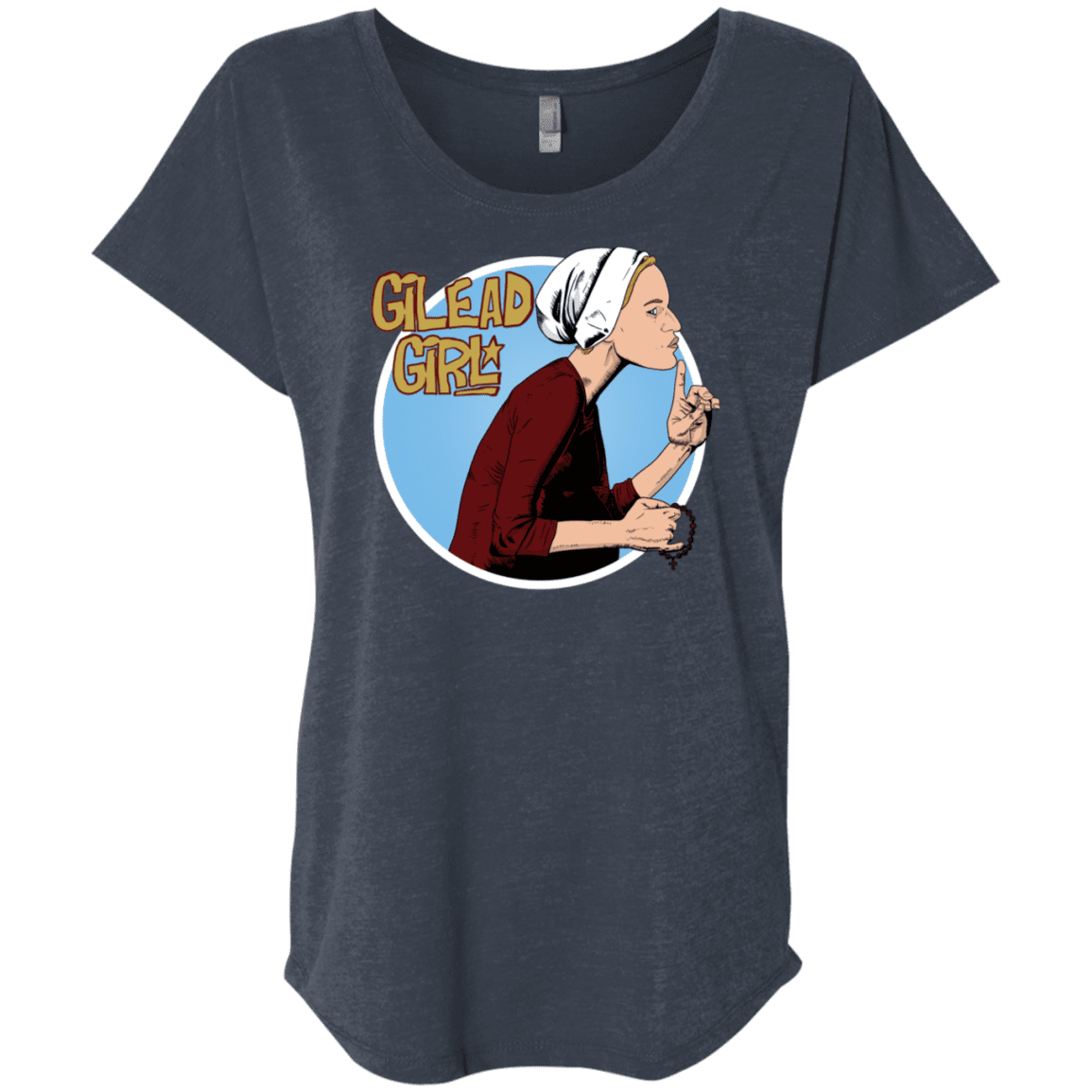 T-Shirts Vintage Navy / X-Small Gilead Girl Triblend Dolman Sleeve