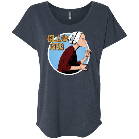 T-Shirts Vintage Navy / X-Small Gilead Girl Triblend Dolman Sleeve