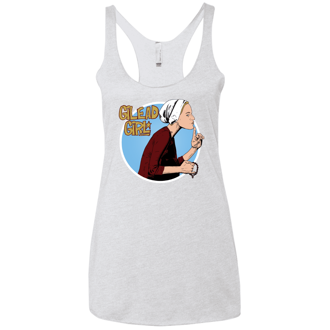 T-Shirts Heather White / X-Small Gilead Girl Women's Triblend Racerback Tank