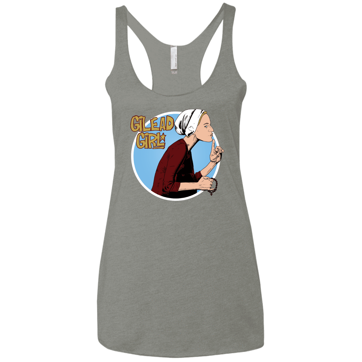 T-Shirts Venetian Grey / X-Small Gilead Girl Women's Triblend Racerback Tank