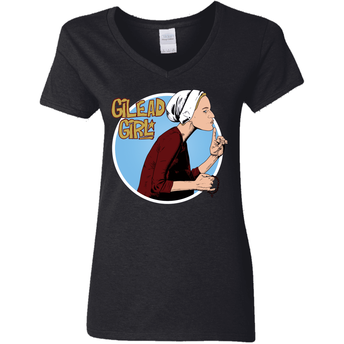 T-Shirts Black / S Gilead Girl Women's V-Neck T-Shirt