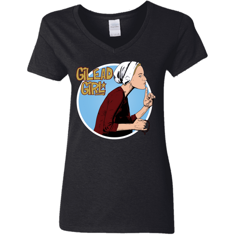 T-Shirts Black / S Gilead Girl Women's V-Neck T-Shirt