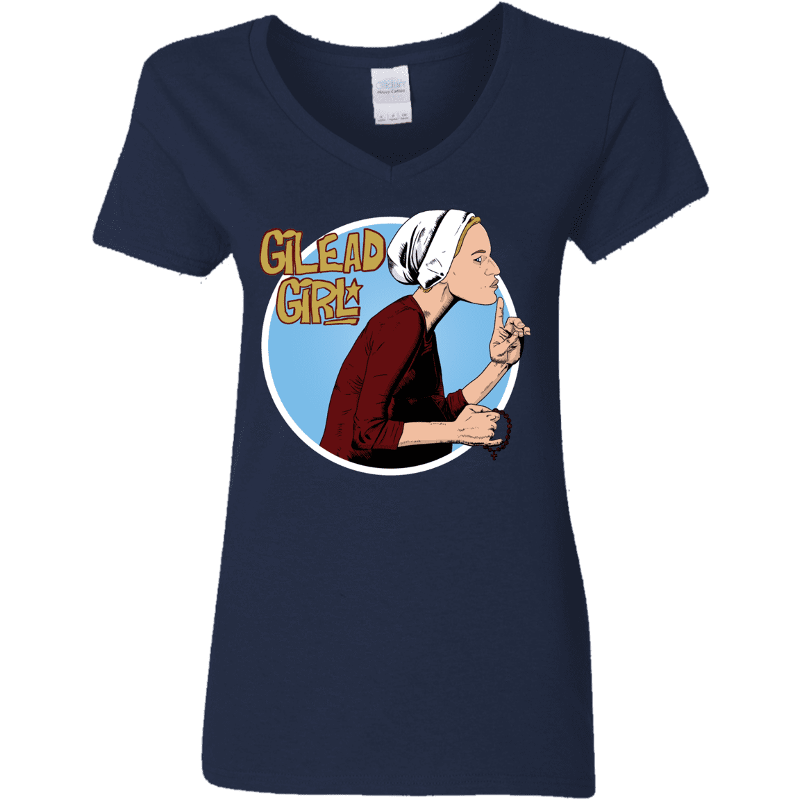 T-Shirts Navy / S Gilead Girl Women's V-Neck T-Shirt