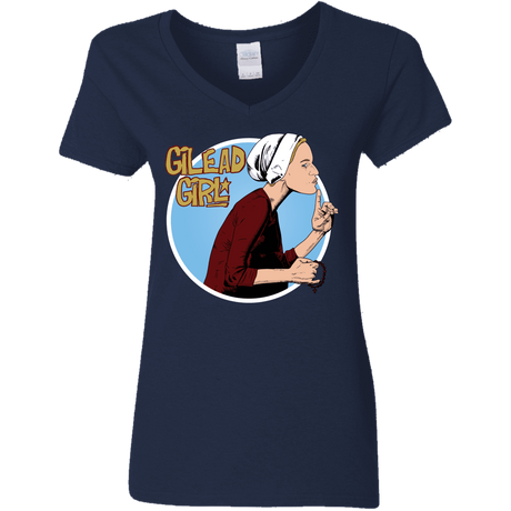 T-Shirts Navy / S Gilead Girl Women's V-Neck T-Shirt