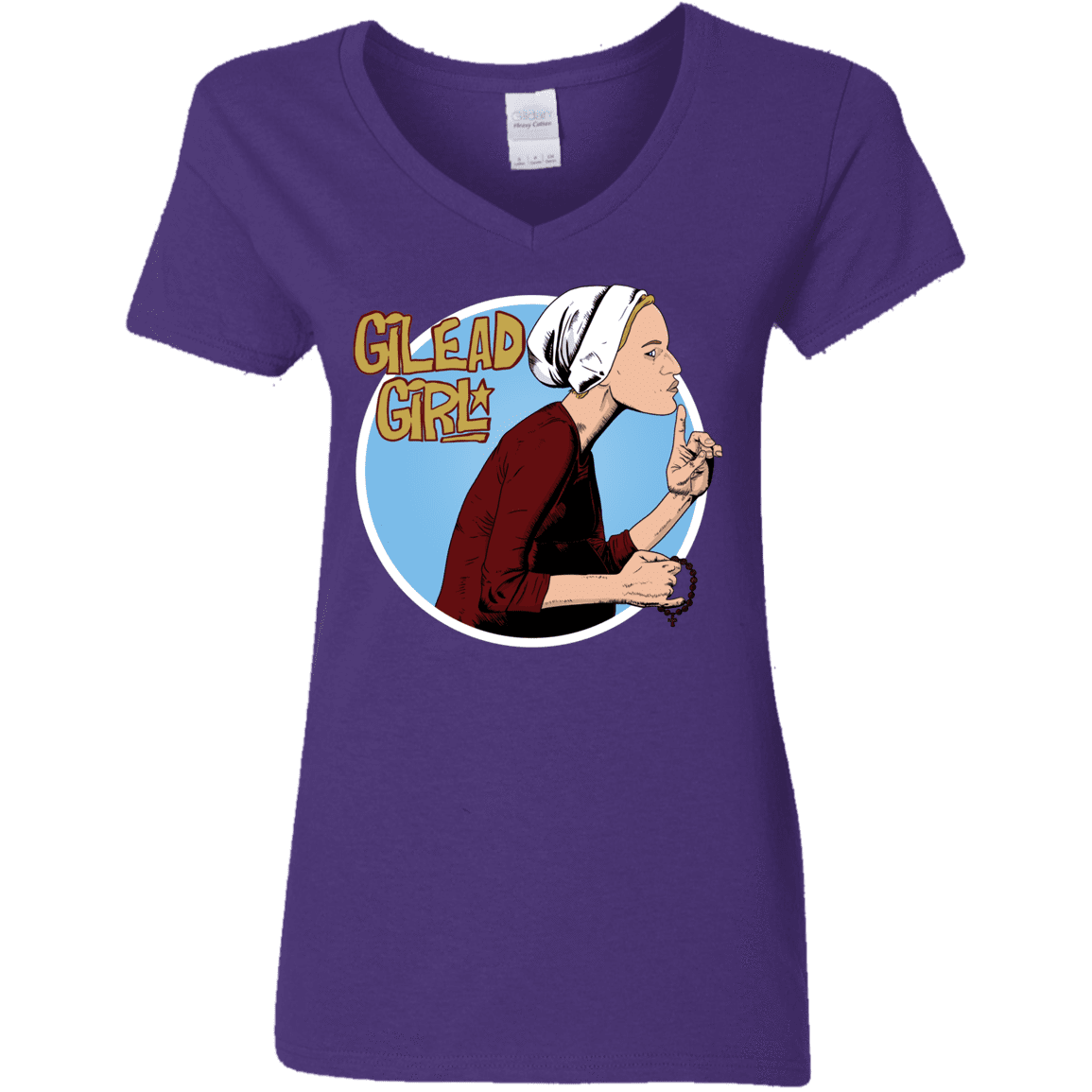 T-Shirts Purple / S Gilead Girl Women's V-Neck T-Shirt