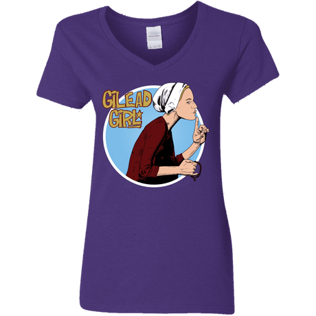 T-Shirts Purple / S Gilead Girl Women's V-Neck T-Shirt