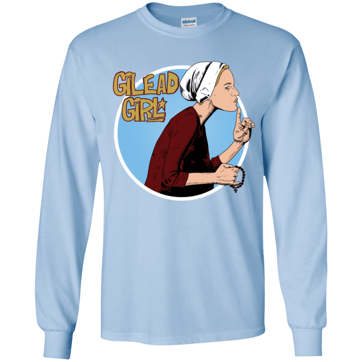 T-Shirts Light Blue / YS Gilead Girl Youth Long Sleeve T-Shirt