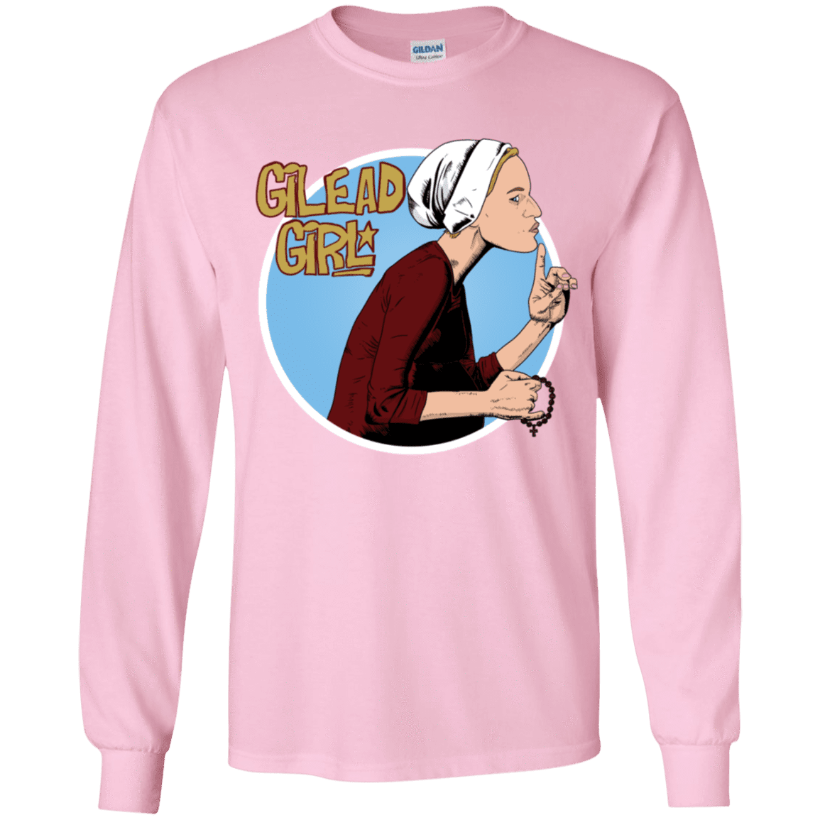 T-Shirts Light Pink / YS Gilead Girl Youth Long Sleeve T-Shirt