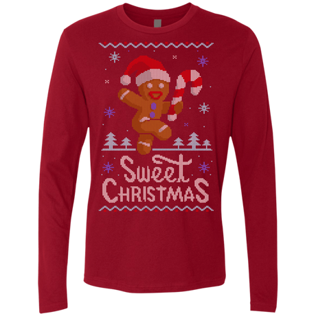 T-Shirts Cardinal / Small Ginger Bread Sweater Men's Premium Long Sleeve
