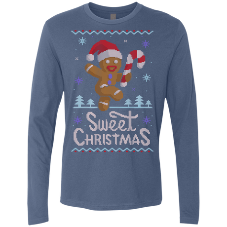 T-Shirts Indigo / Small Ginger Bread Sweater Men's Premium Long Sleeve