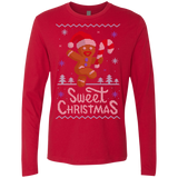 T-Shirts Red / Small Ginger Bread Sweater Men's Premium Long Sleeve
