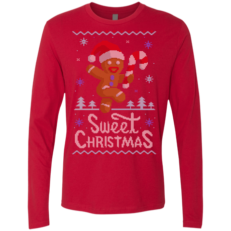 T-Shirts Red / Small Ginger Bread Sweater Men's Premium Long Sleeve