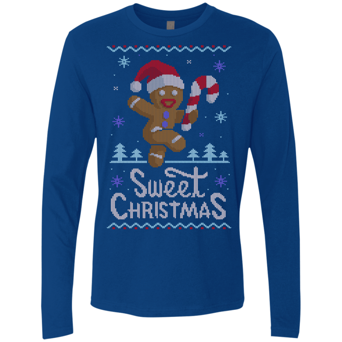 T-Shirts Royal / Small Ginger Bread Sweater Men's Premium Long Sleeve