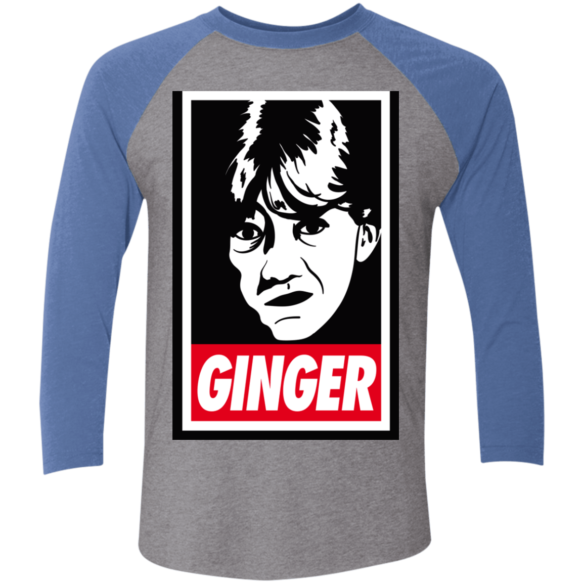 T-Shirts Premium Heather/ Vintage Royal / X-Small GINGER Triblend 3/4 Sleeve
