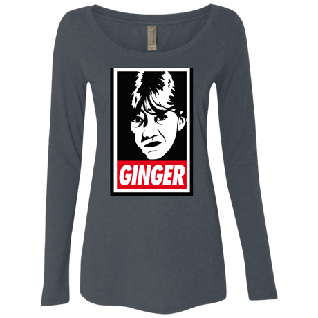 T-Shirts Vintage Navy / Small GINGER Women's Triblend Long Sleeve Shirt